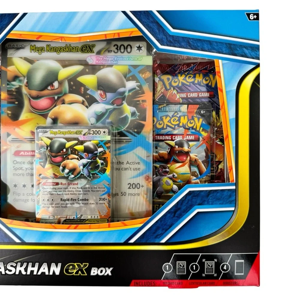 Pokemon Mega Kangaskhan EX Box - Blue Yellow Black